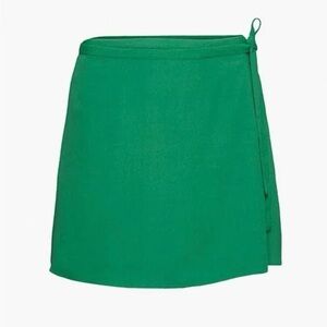 Aritzia Sunday Best Green Wrap Skirt